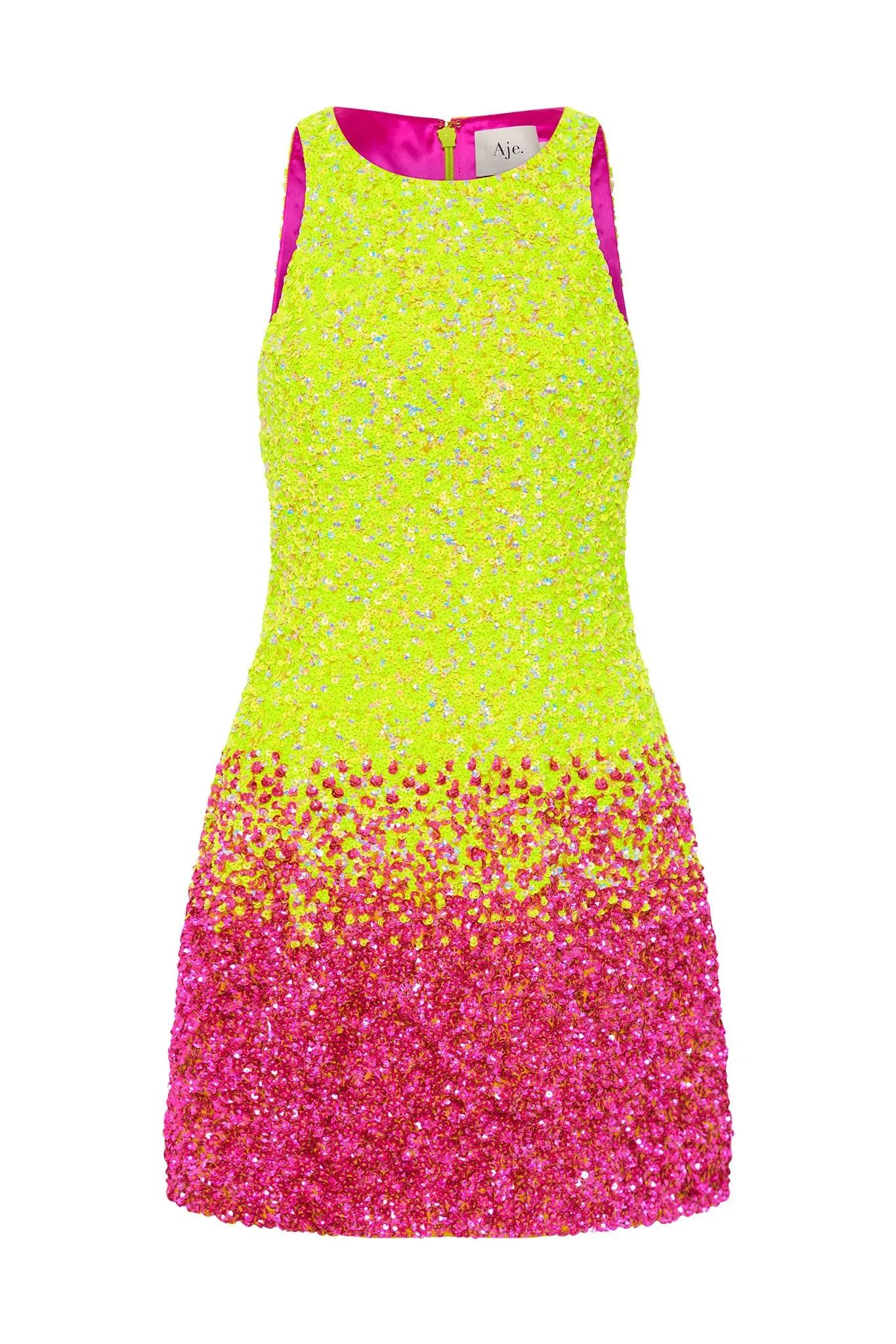 Aje Calypso Ombre Mini Dress Multi Sequin Size 12 - Image 3