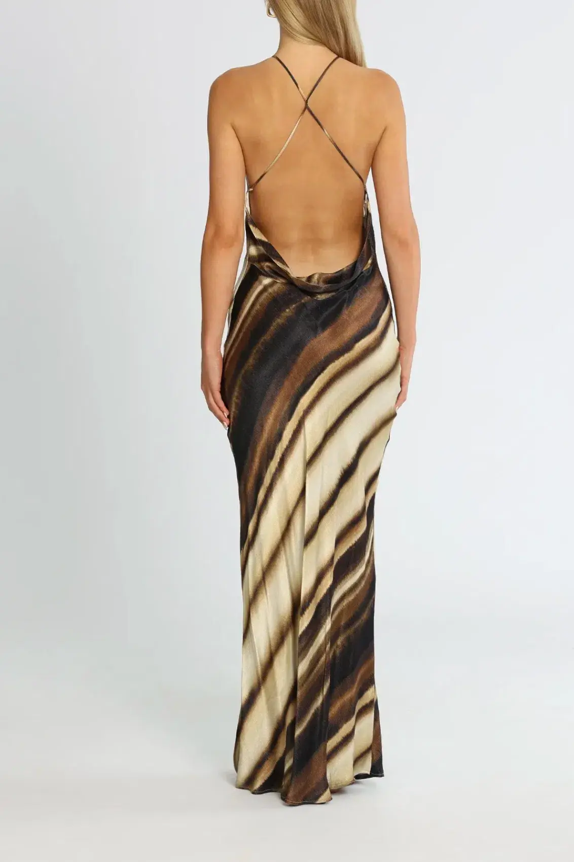 Bec & Bridge Watercolour Maxi Dress Print Size 8 - Image 3