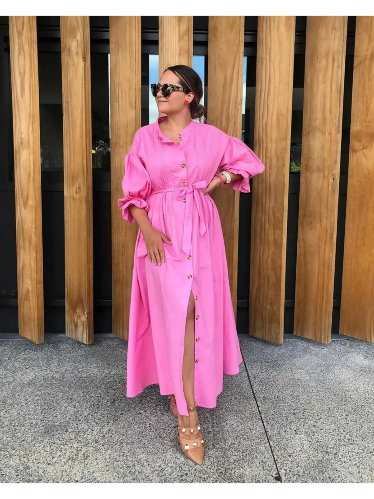 La Boheme Poppy Dress Bubblegum Pink One Size - Image 1