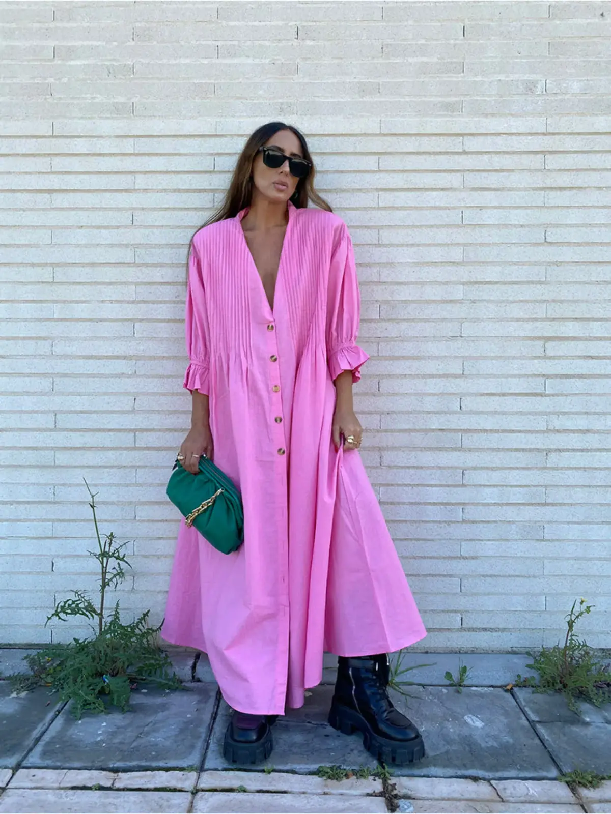 La Boheme Poppy Dress Bubblegum Pink One Size - Image 2