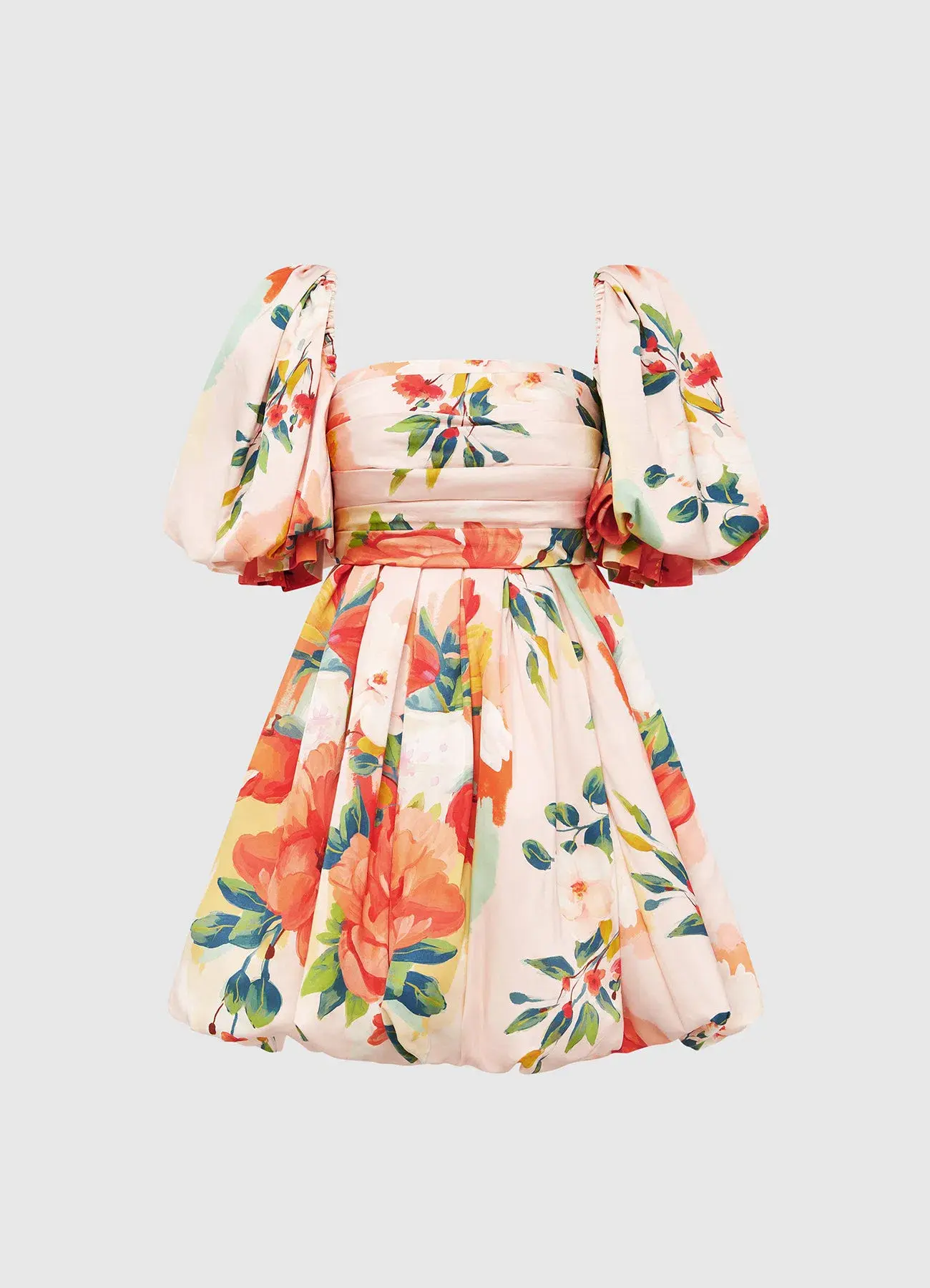 Leo Lin Florescence Bubble Mini Dress Floral Size AU 6 - Image 1