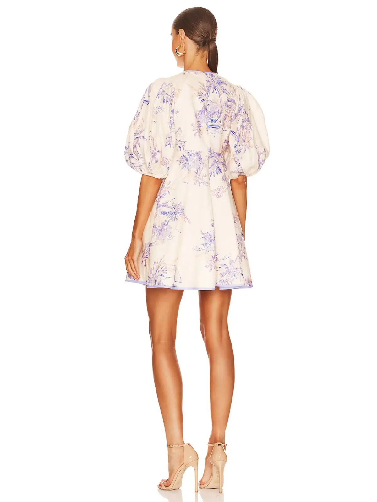Zimmermann Linen Day Mini in Pearl Palm Size 3 / AU 14 - Image 3