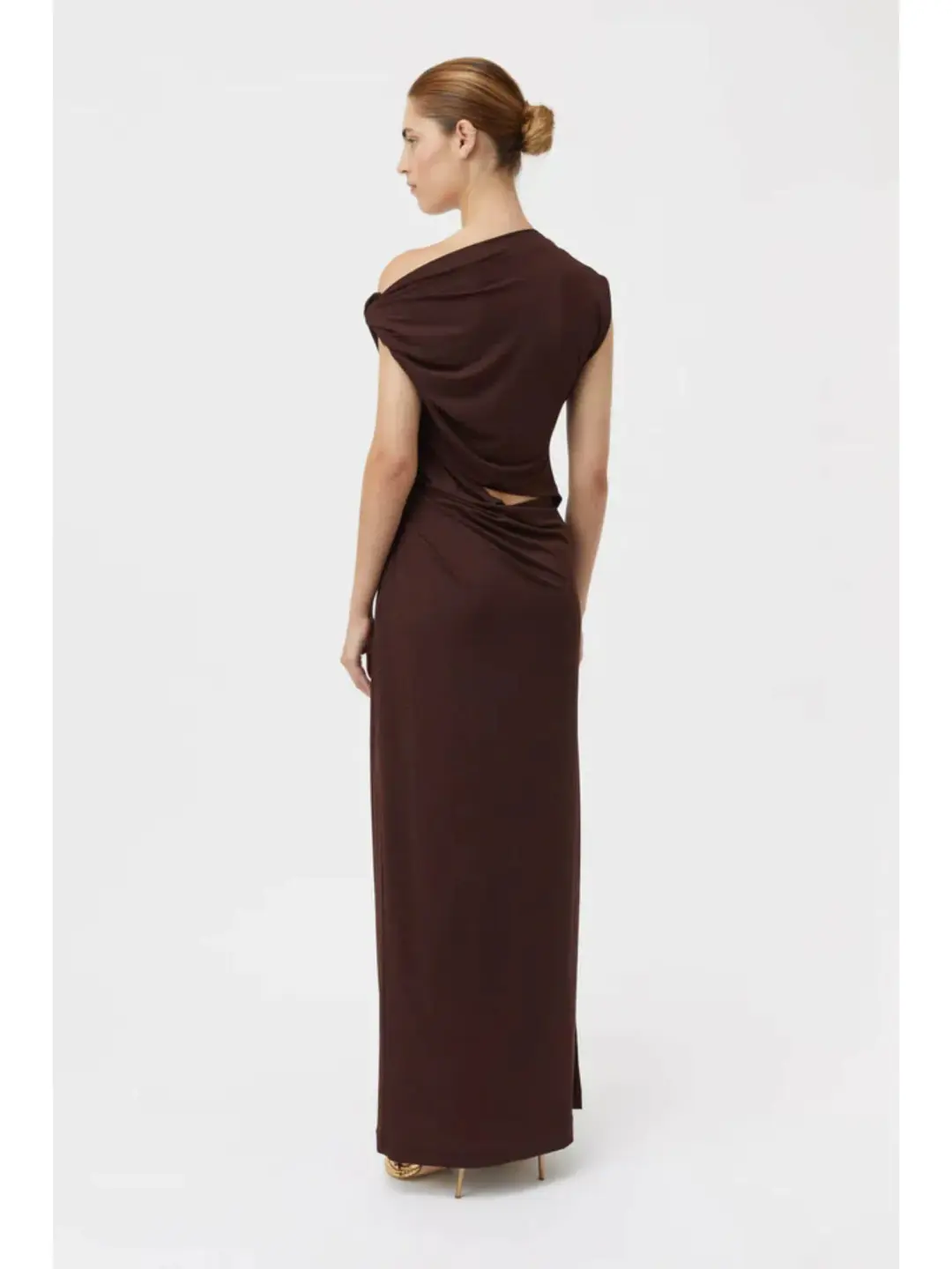 Camilla and Marc Annalise Dress in Chocolate Brown Size AU 10 for rent on The Volte - main image