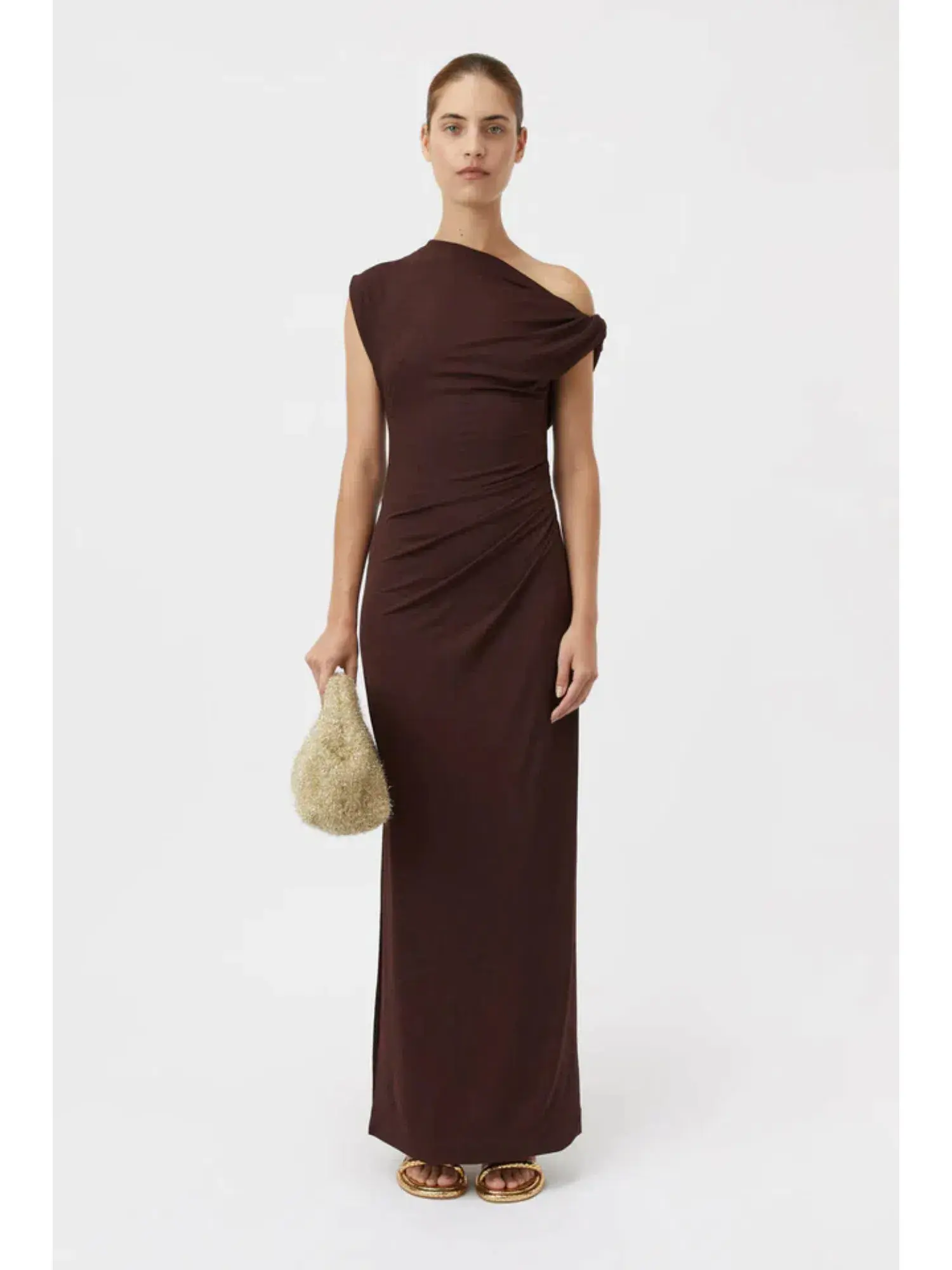 Camilla and Marc Annalise Dress in Chocolate Brown Size AU 10 - Image 1