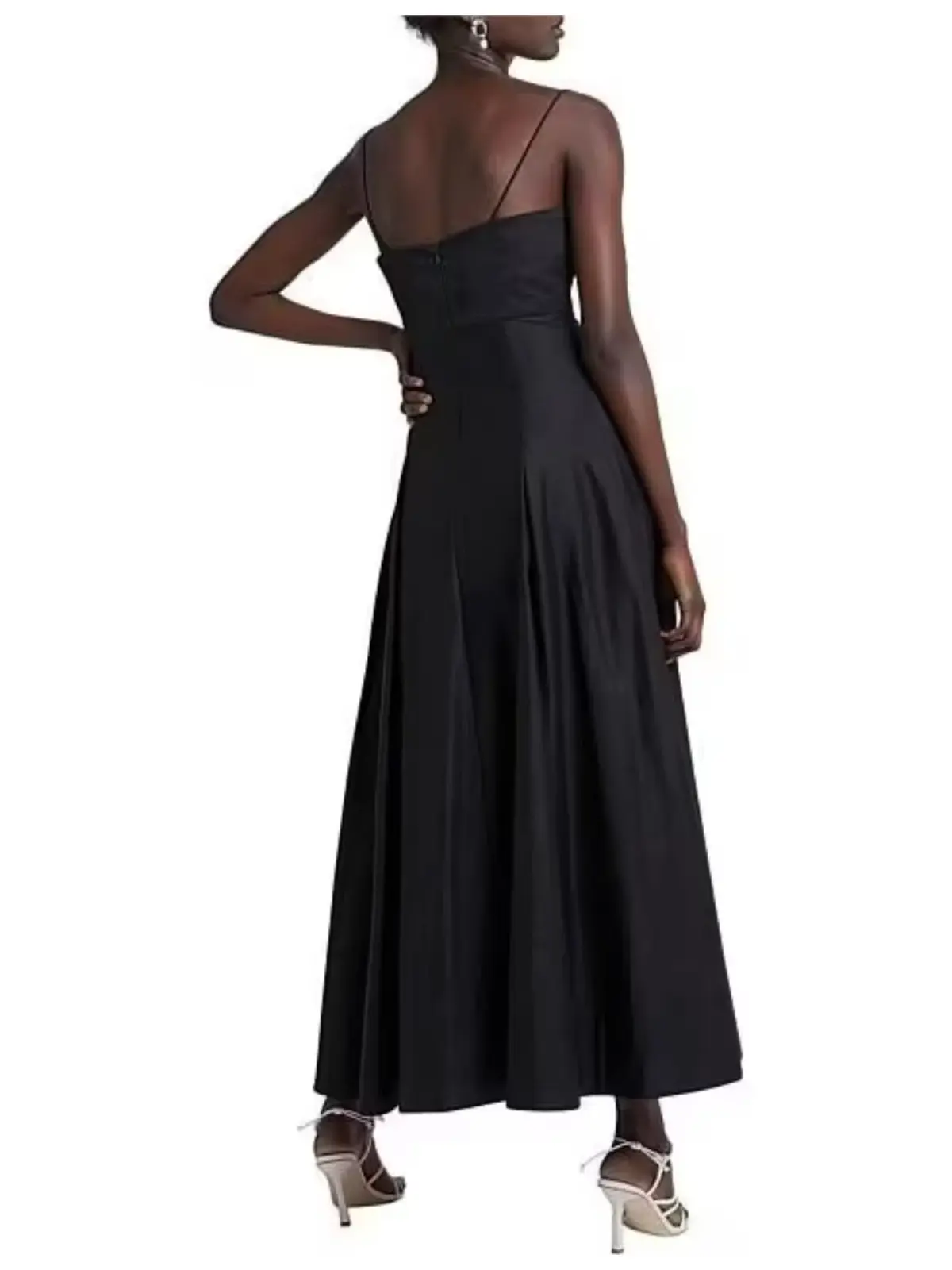 Aje Solstice Strappy Ring Midi Dress Black Size AU 8  - Image 4