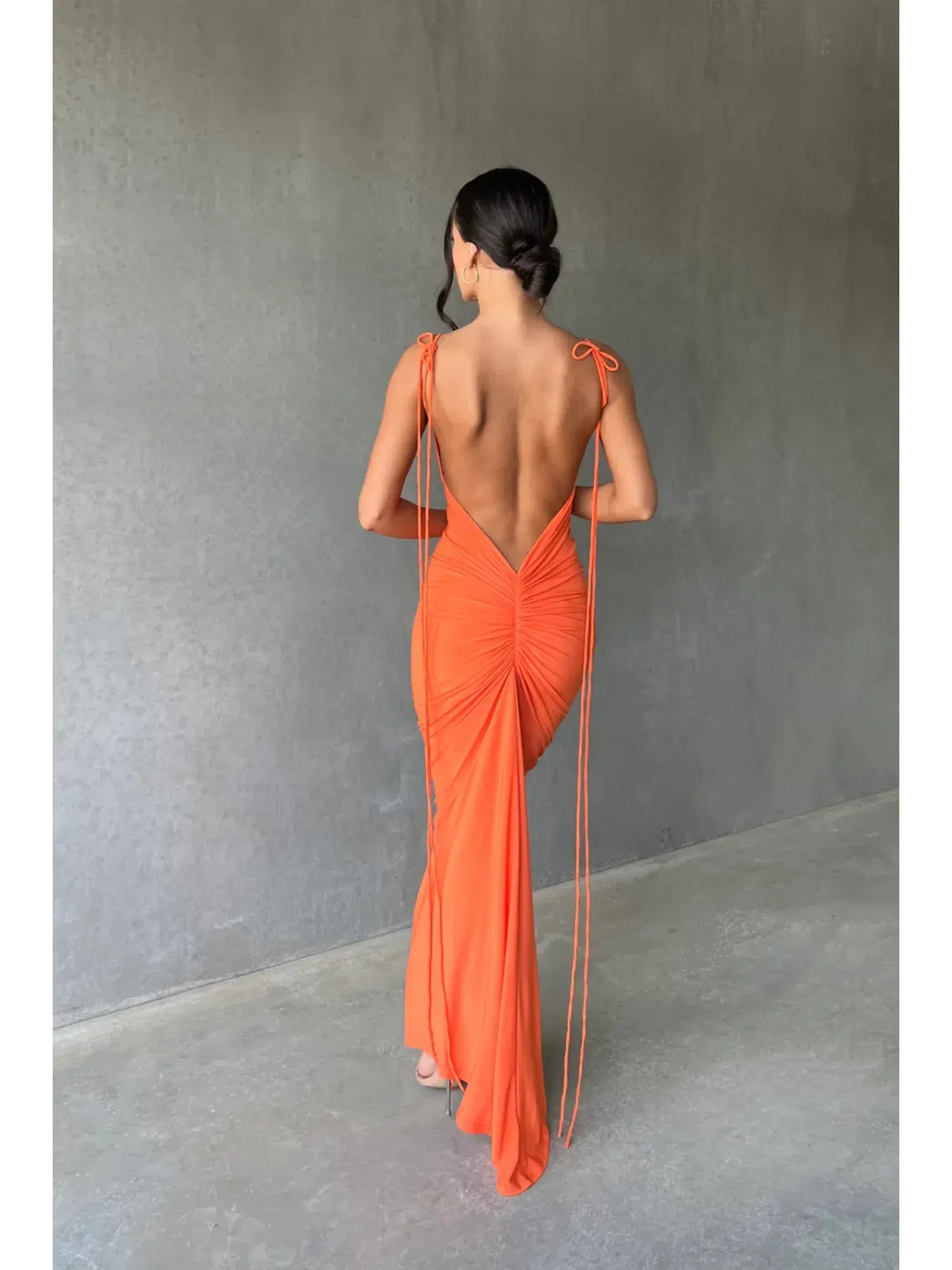 Melani The Label Zahara Dress Orange Size AU 8 - Image 3