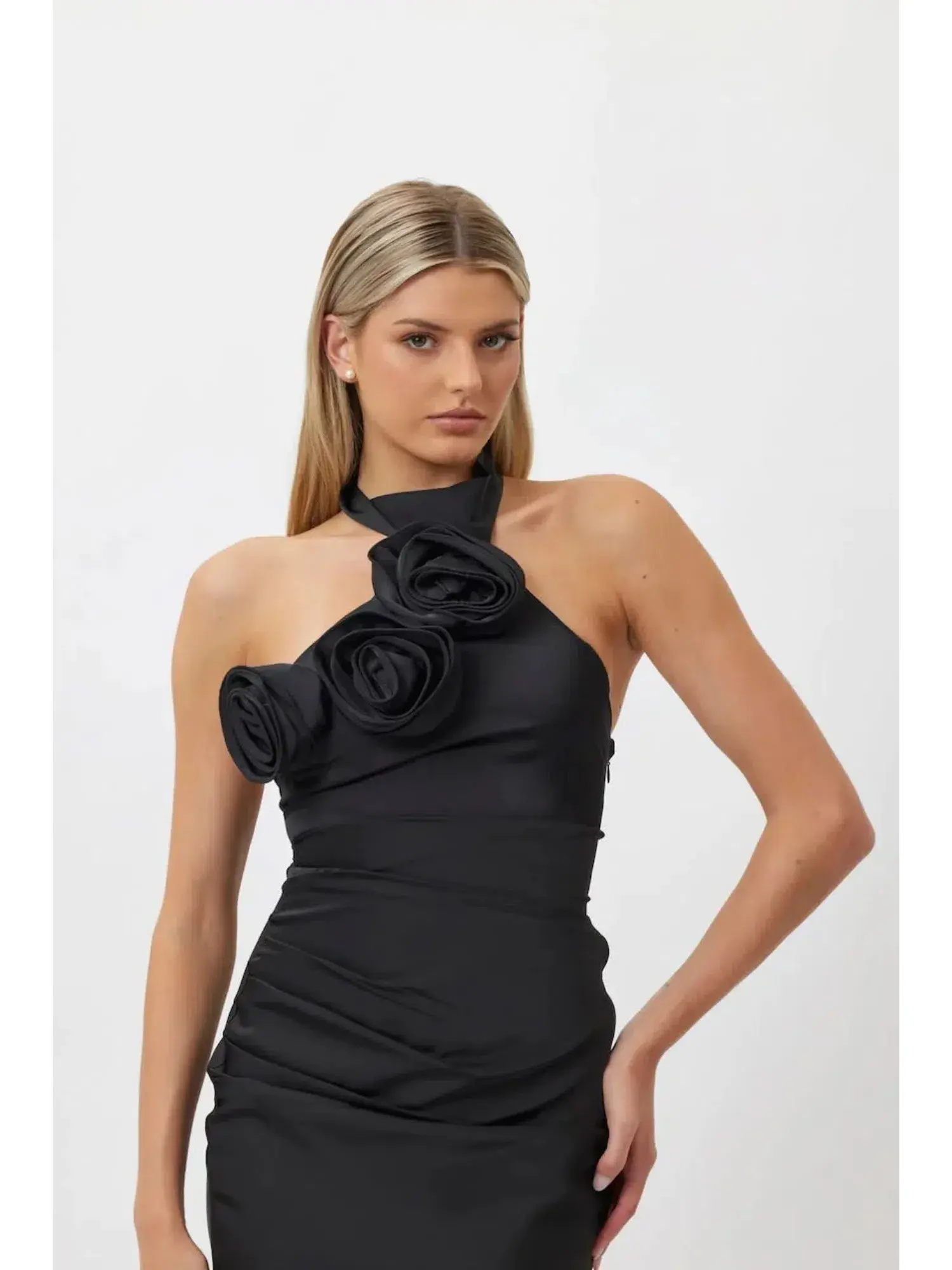 Bianca & Bridgett Gigi Maxi Dress Black Size AU 10 - Image 3