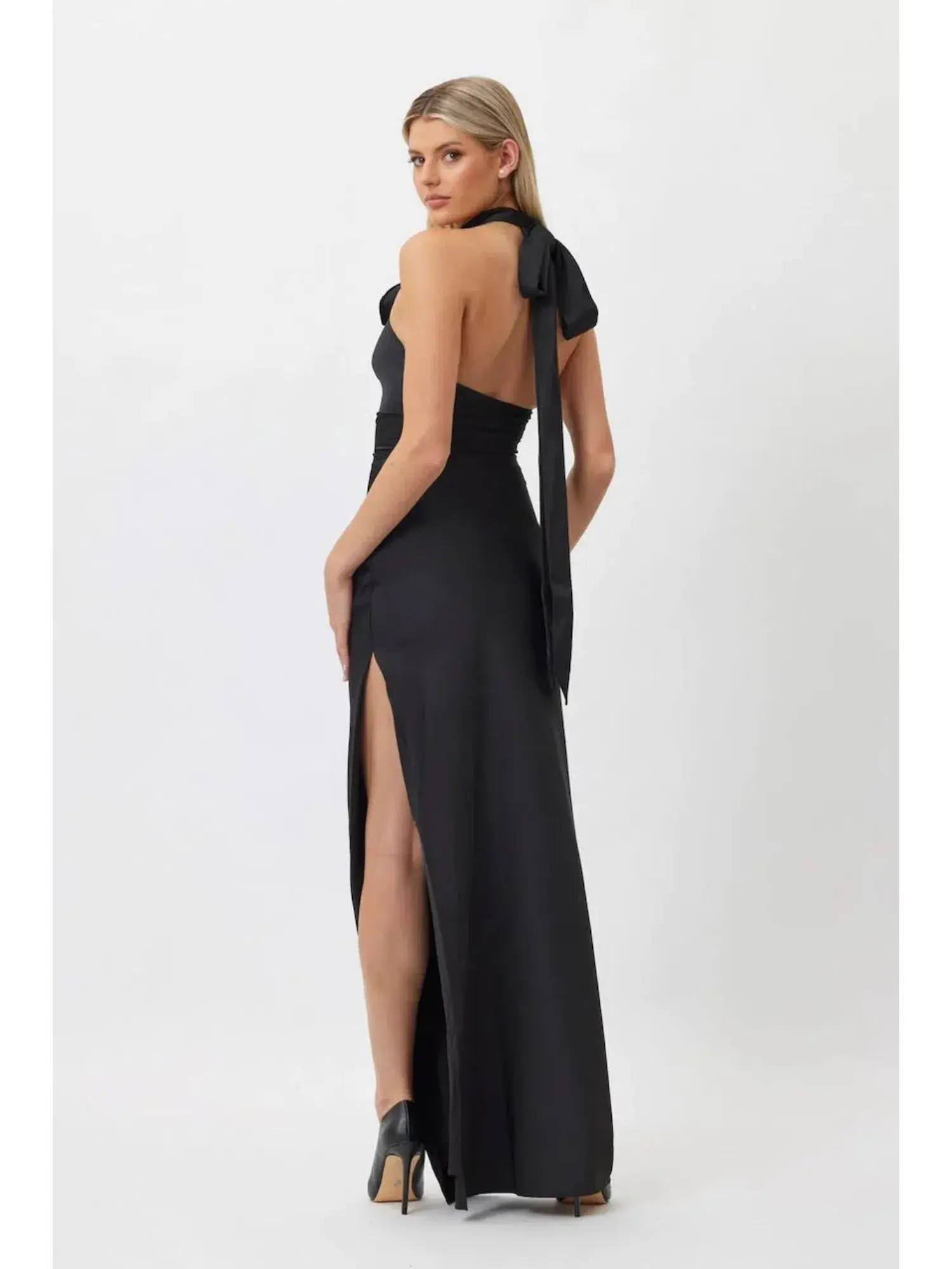 Bianca & Bridgett Gigi Maxi Dress Black Size AU 10 - Image 4