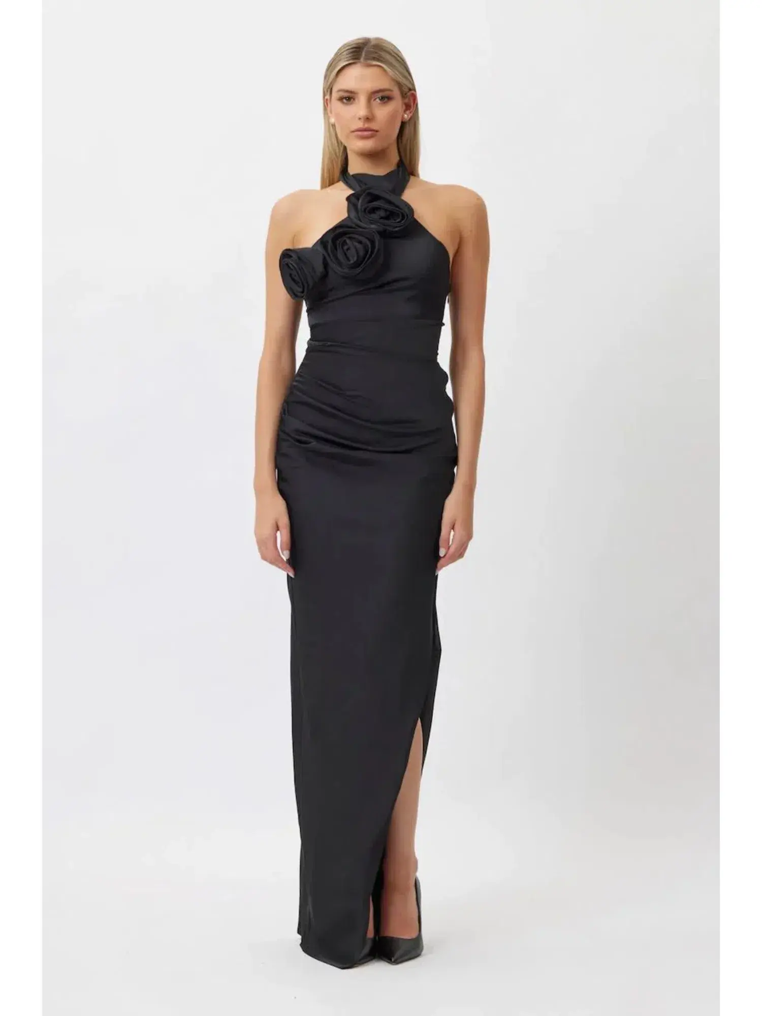 Bianca & Bridgett Gigi Maxi Dress Black Size AU 10 - Image 1