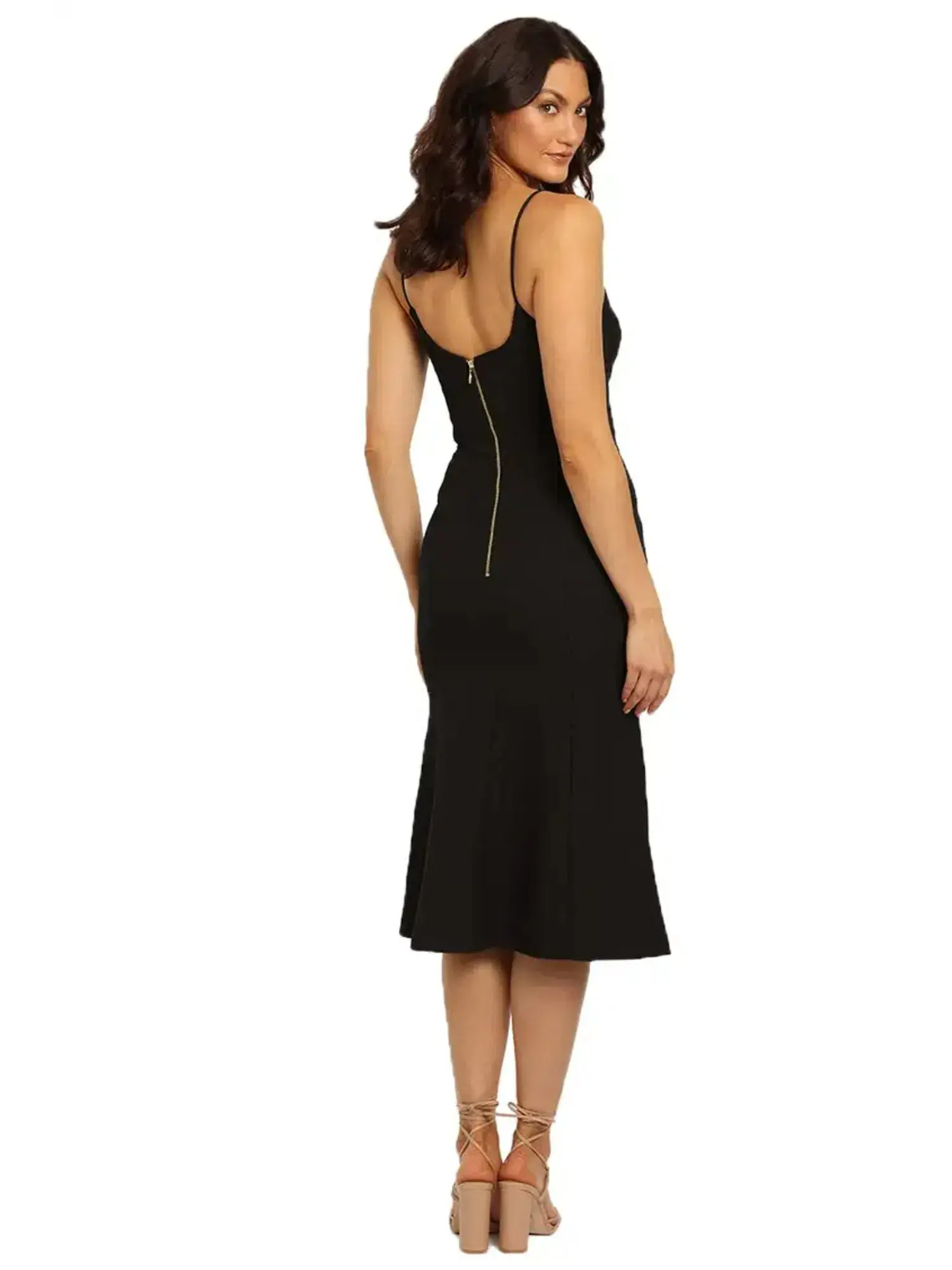 Rebecca Vallance Romy Midi in Black Size AU 8 - Image 3