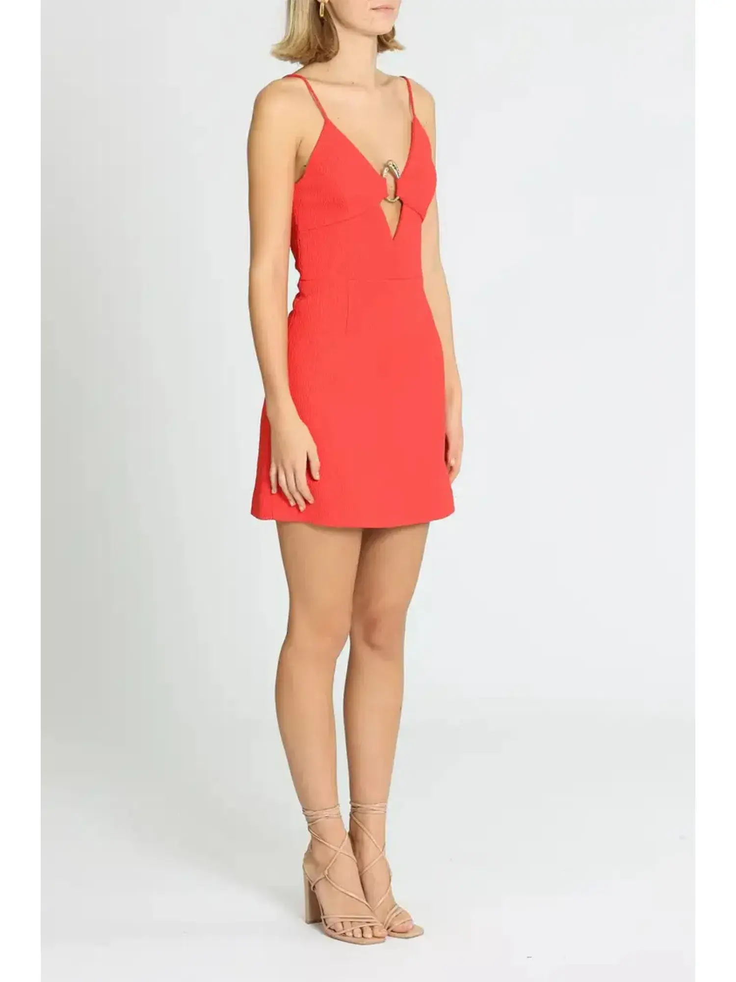 Rebecca Vallance Romy Mini Dress in Red Size AU 6 - Image 2