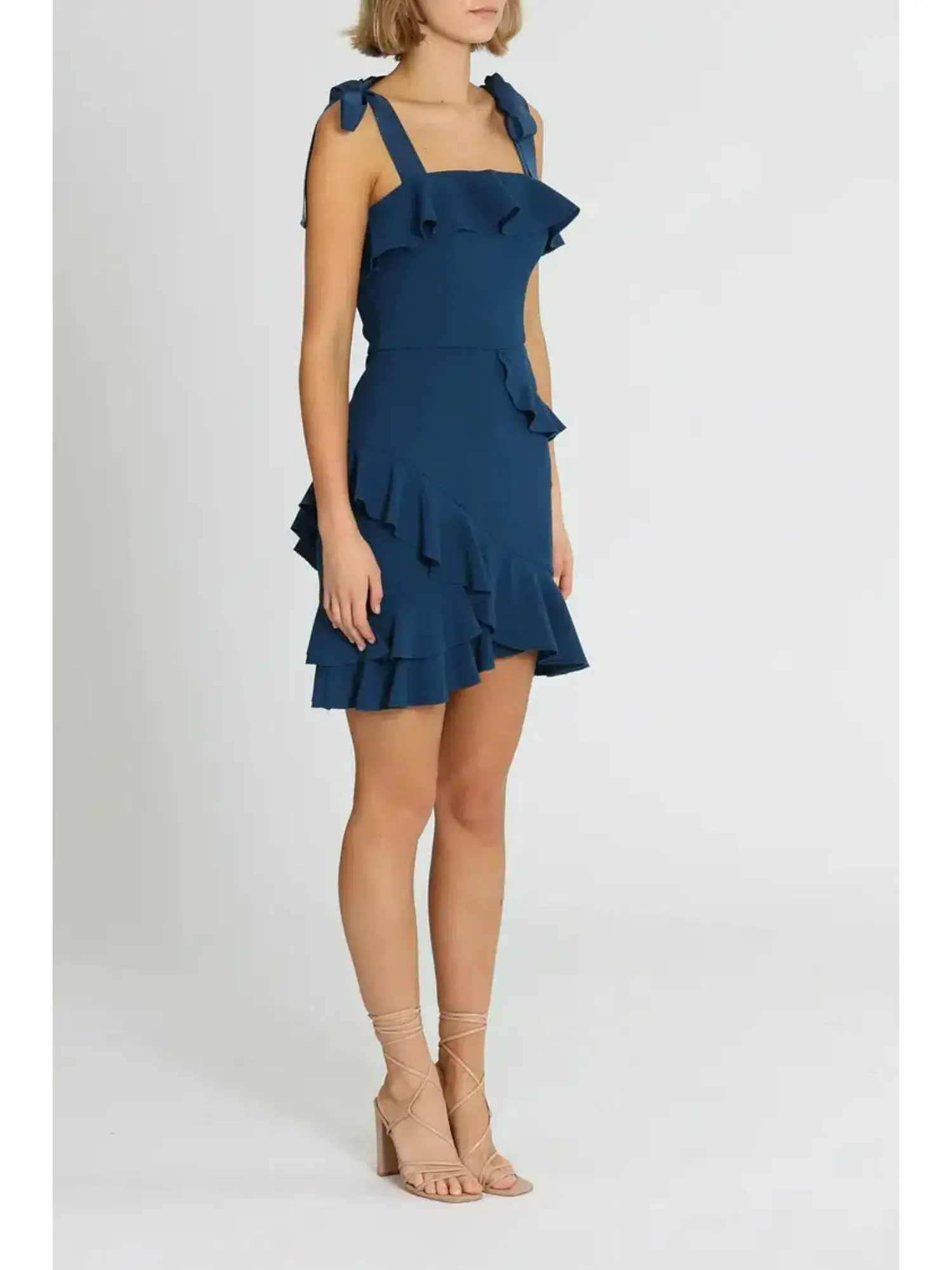 Rebecca Vallance Agean Mini Dress in Navy Size AU 8 - Image 2