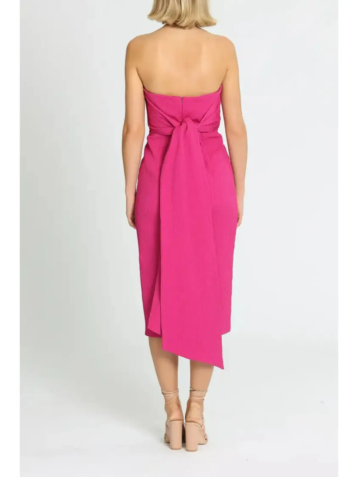 Rebecca Vallance Andie Tie Dress in Pink Size AU 12 - Image 3