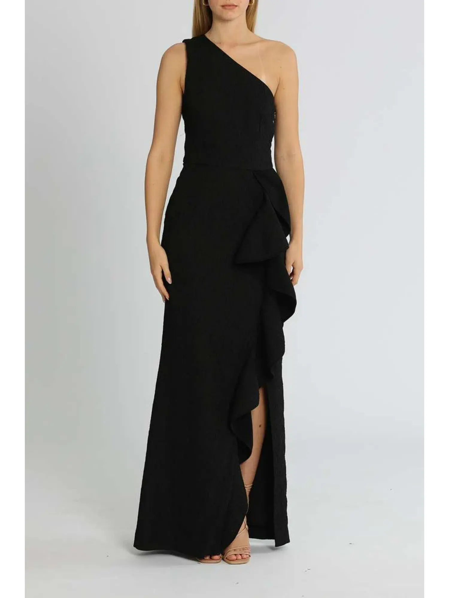Rebecca Vallance Greta Tier Gown in Black Size AU 12 - Image 1