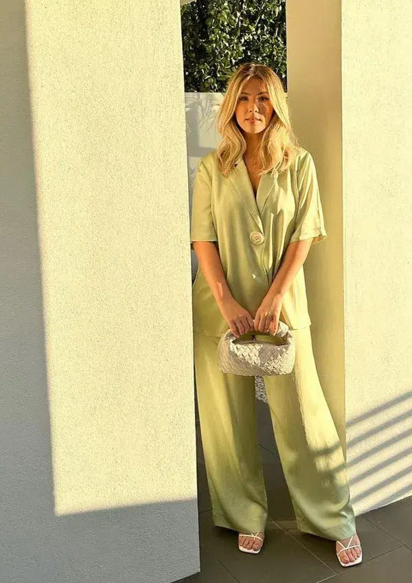 Viktoria and Woods Chorus Shirt w/ Belt Tarragon Size 1 / AU 8 for rent on The Volte - main image