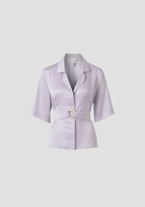 Viktoria and Woods Odyssey Shirt w/ Belt Lavender Size 00 / AU 4 - Image 4