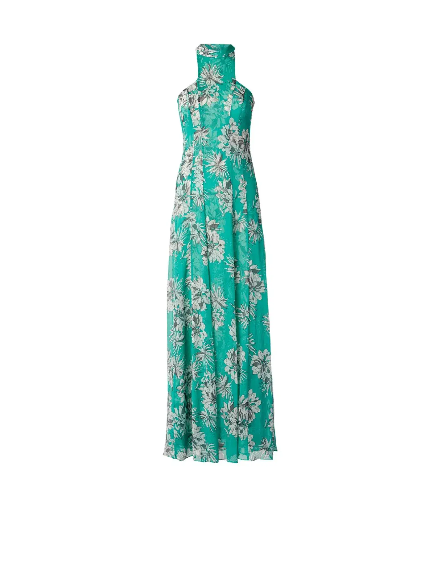 Scanlan Theodore Silk Georgette Floral Dress Spearmint Size AU 12 - Image 5