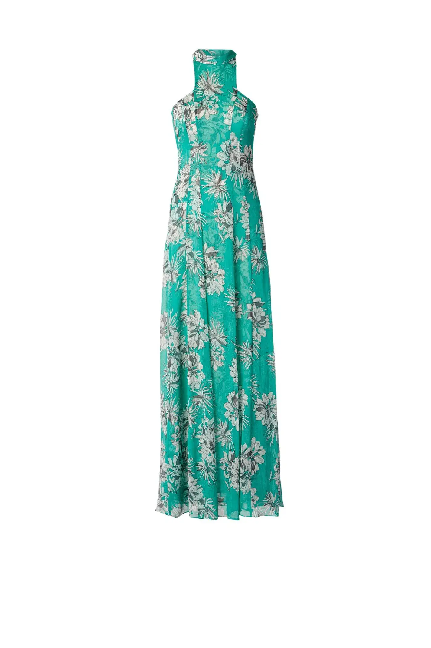 Scanlan Theodore Silk Georgette Floral Dress Spearmint Size AU 8 - Image 5