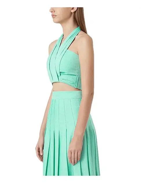 Camilla & Marc Solene Top and Skirt Set in Jade Green Size 10 - Image 3
