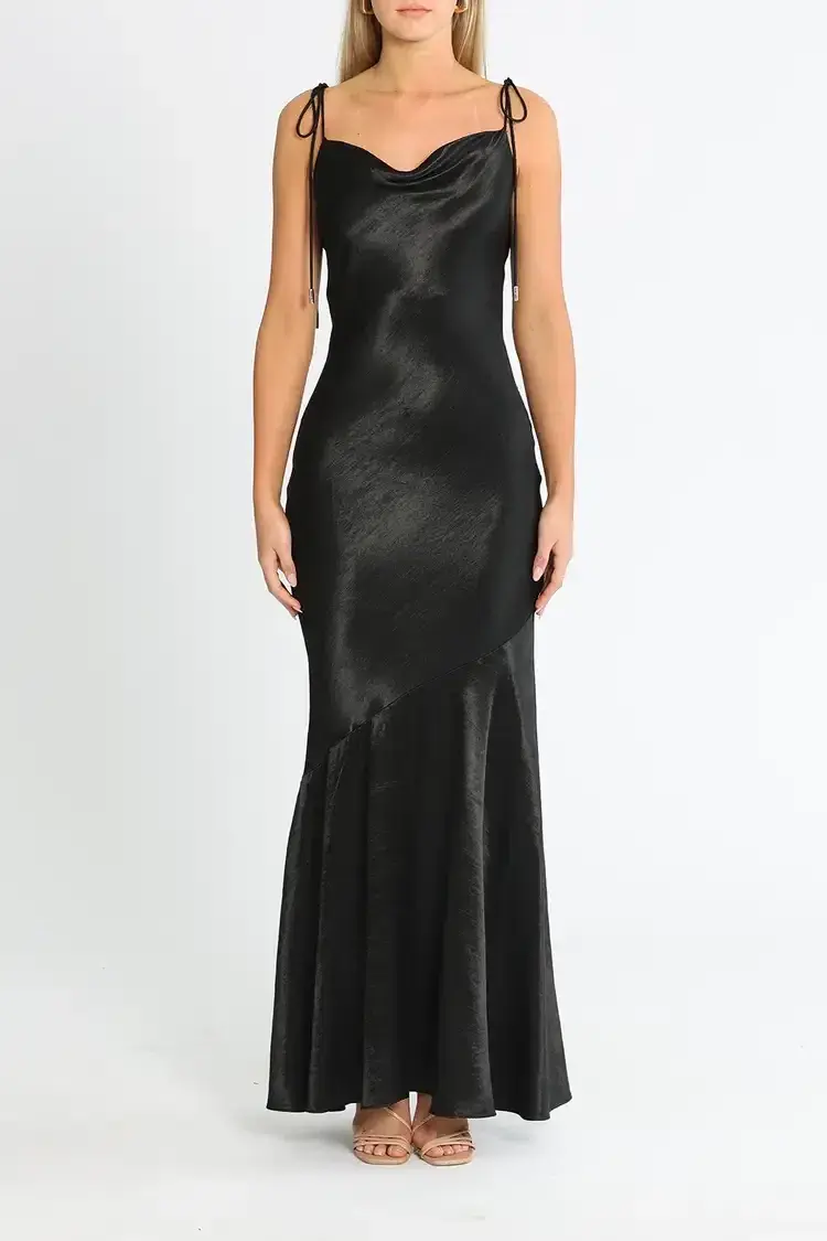 Rebecca Vallance Henri Dress in Black Size 8 - Image 1