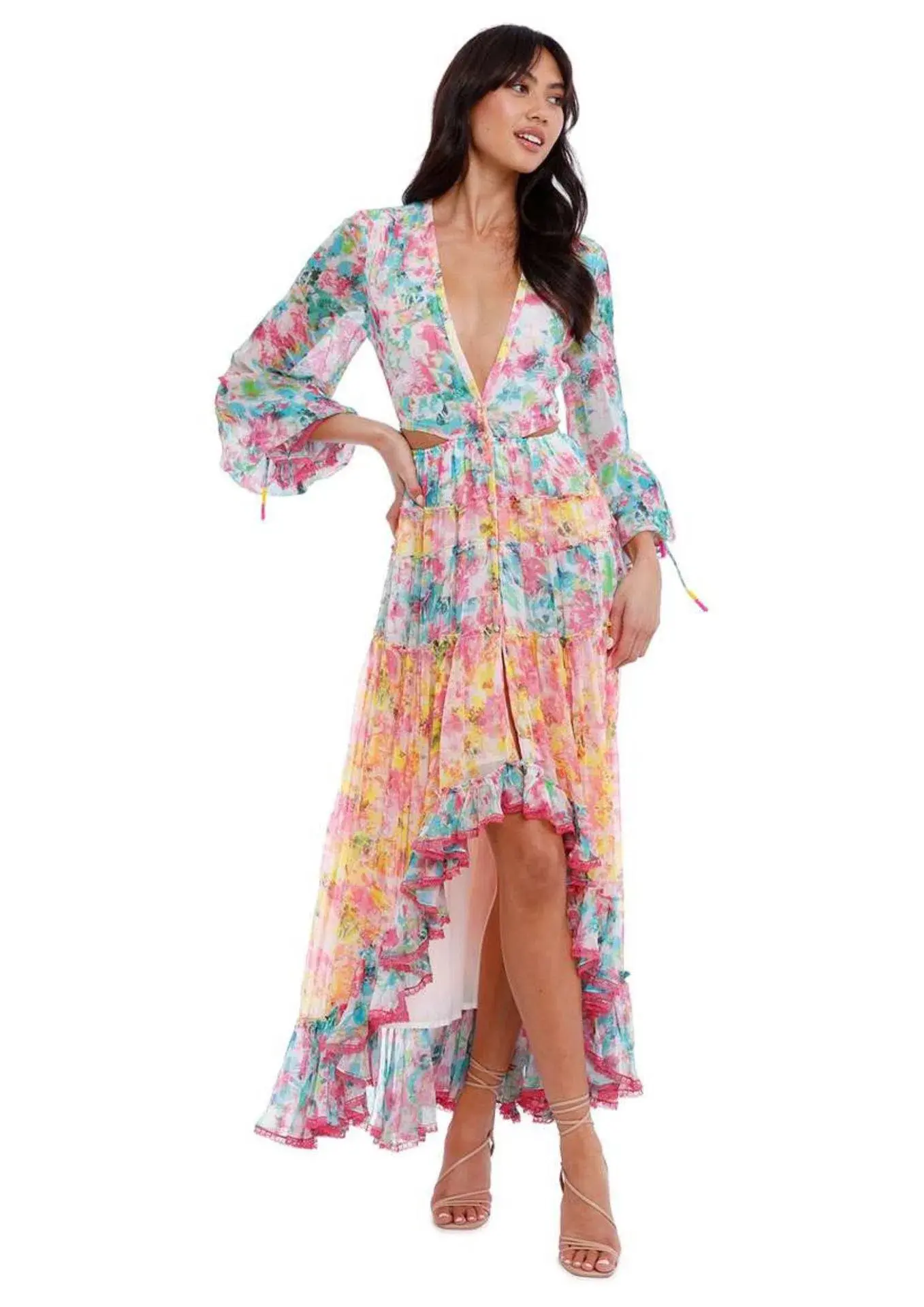Rococo Sand Nesh Dress in Floral Size 8 - Image 1