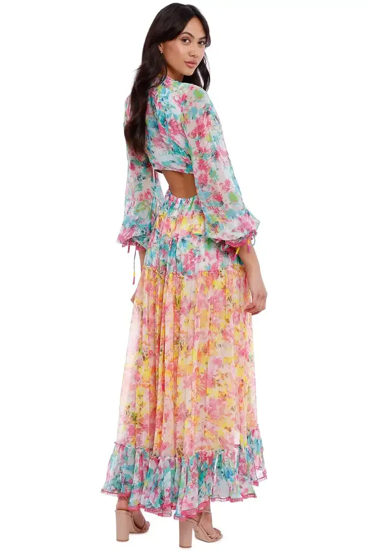 Rococo Sand Nesh Dress in Floral Size 8 - Image 3