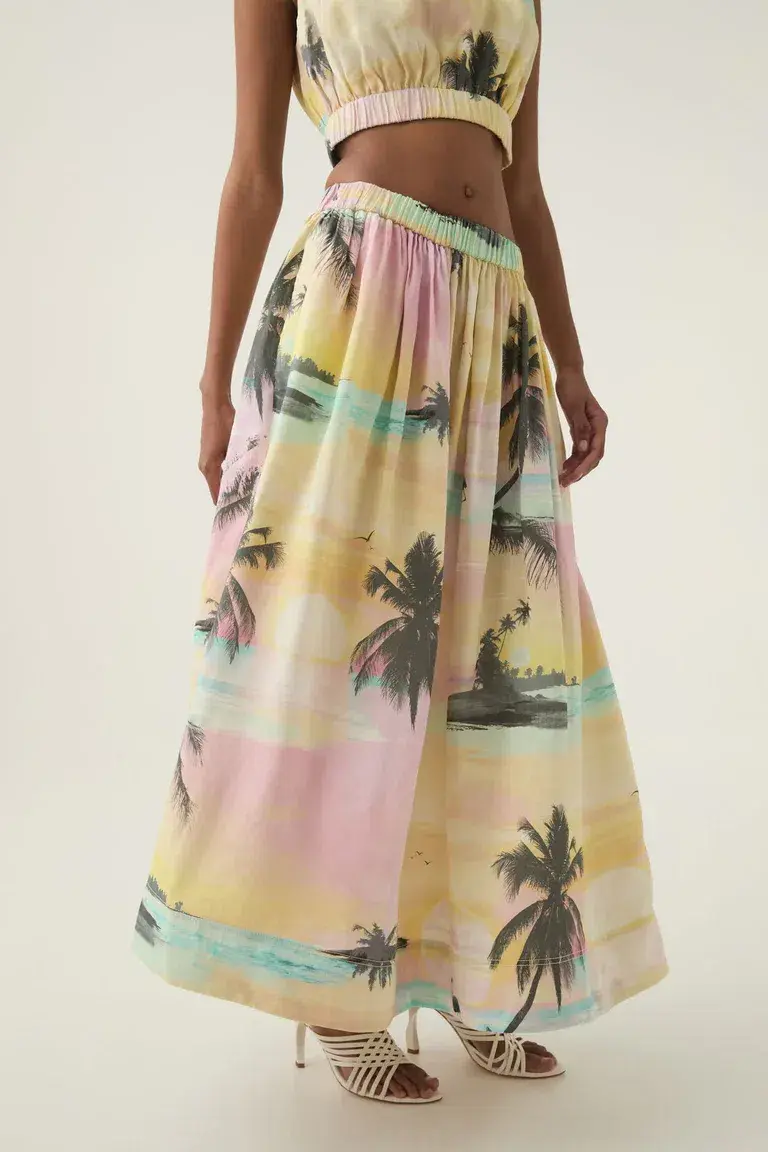 Aje Nicolette Maxi Skirt and Nicolette Elasticated Top size 8 - Image 4