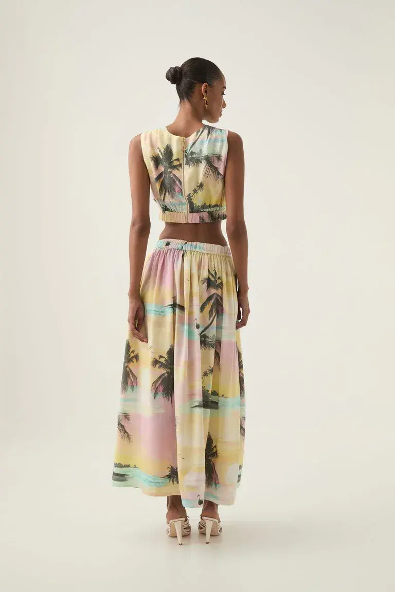 Aje Nicolette Maxi Skirt and Nicolette Elasticated Top size 8 - Image 3