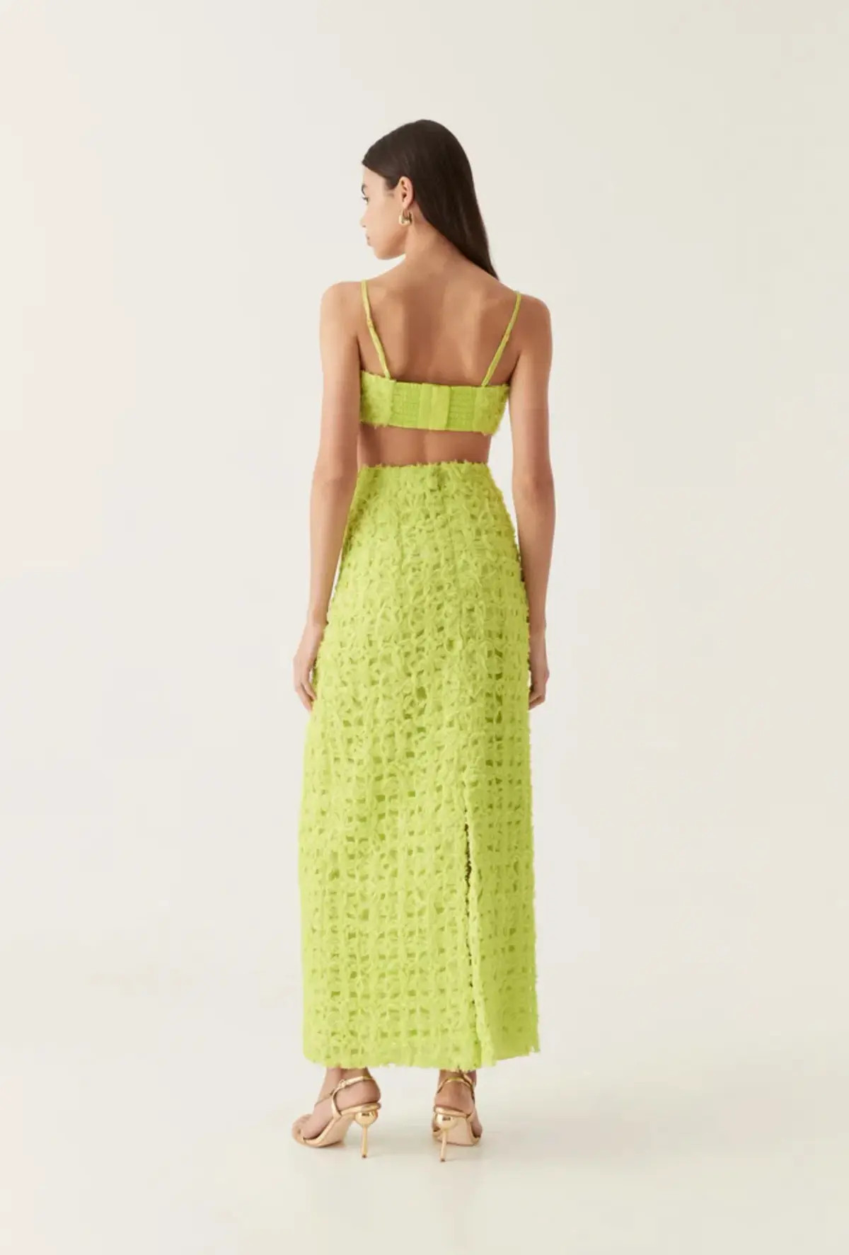 AJE Quintette Textured Midi Skirt & Quintette Textured Bralette. Size 8 / AU 8 - Image 11