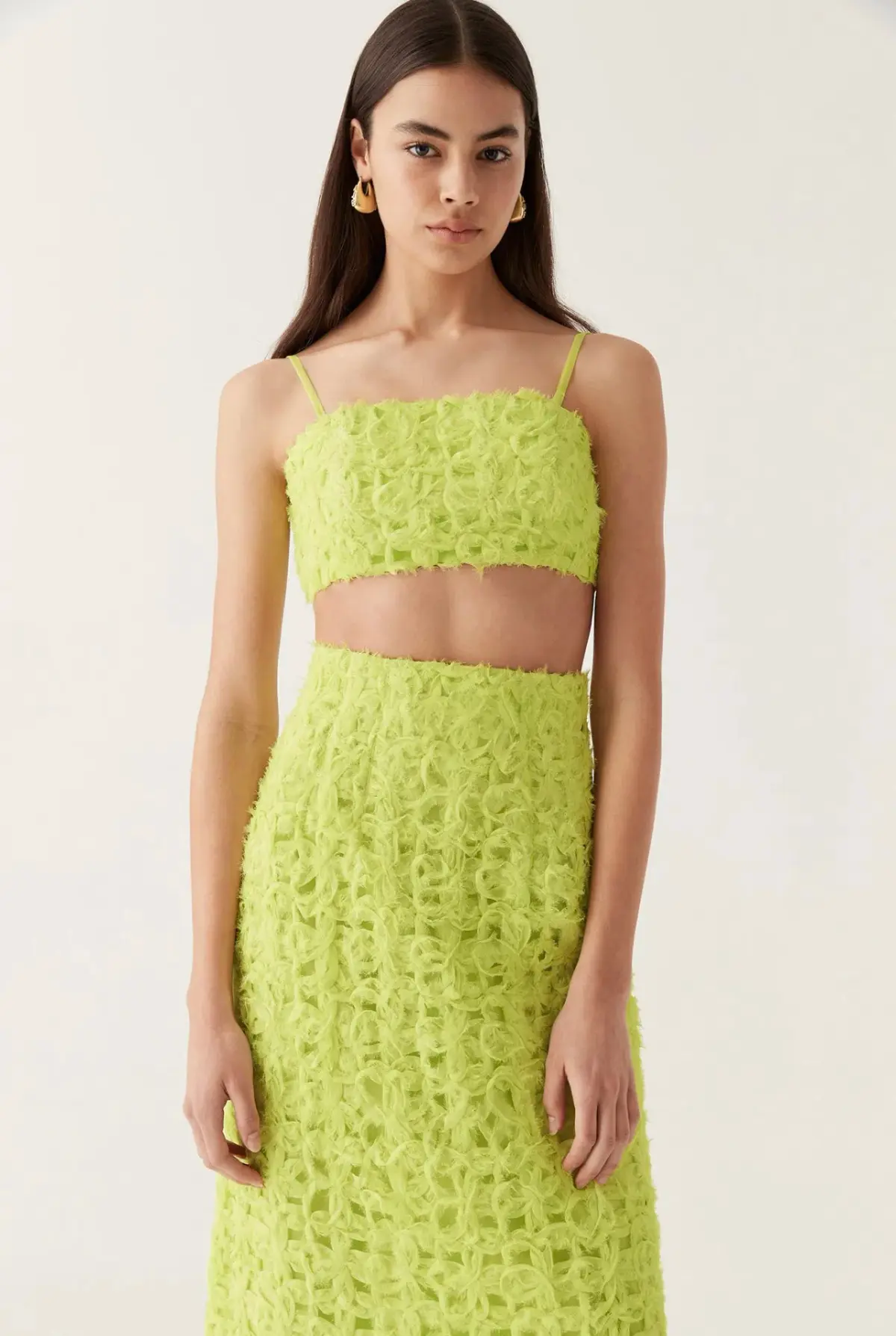 AJE Quintette Textured Midi Skirt & Quintette Textured Bralette. Size 8 / AU 8 - Image 12