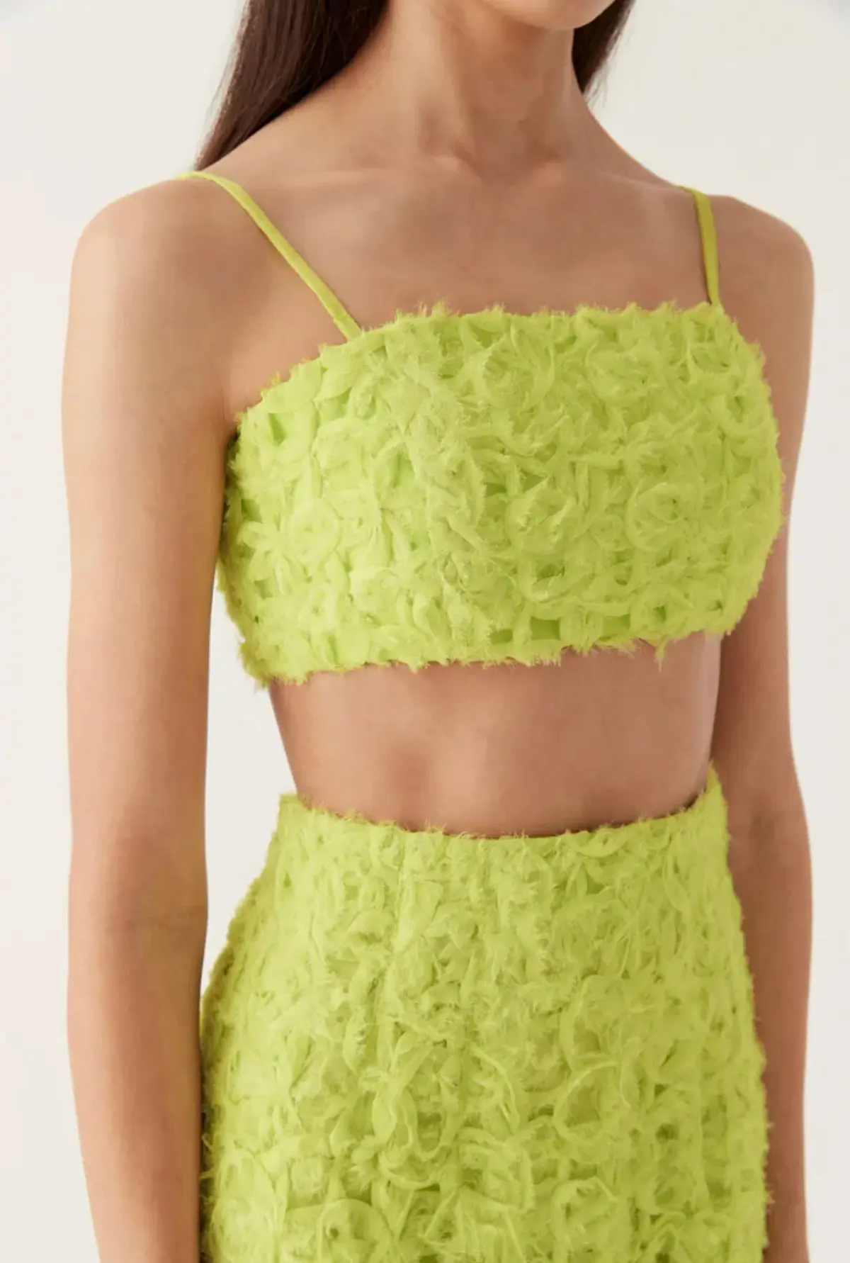 AJE Quintette Textured Midi Skirt & Quintette Textured Bralette. Size 8 / AU 8 - Image 5