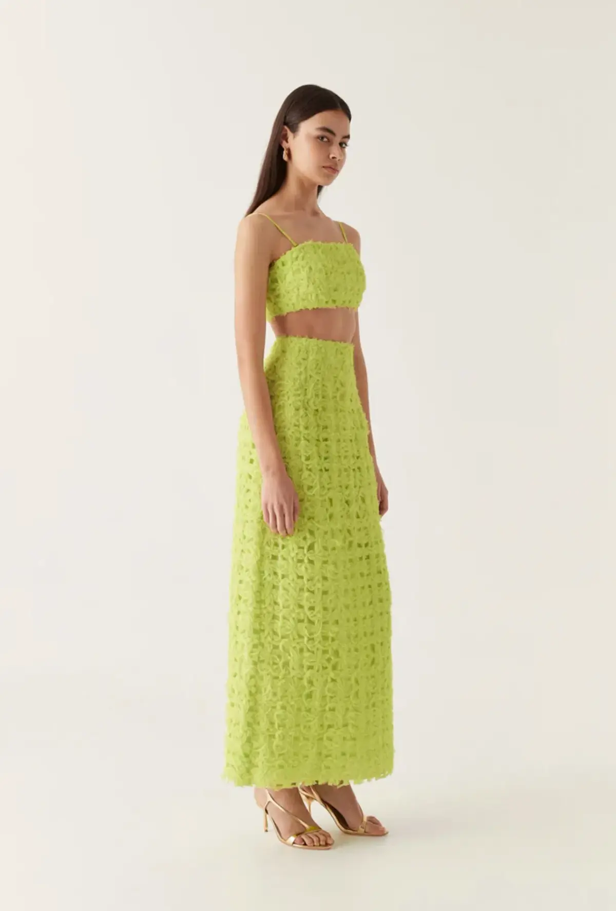 AJE Quintette Textured Midi Skirt & Quintette Textured Bralette. Size 8 / AU 8 - Image 10