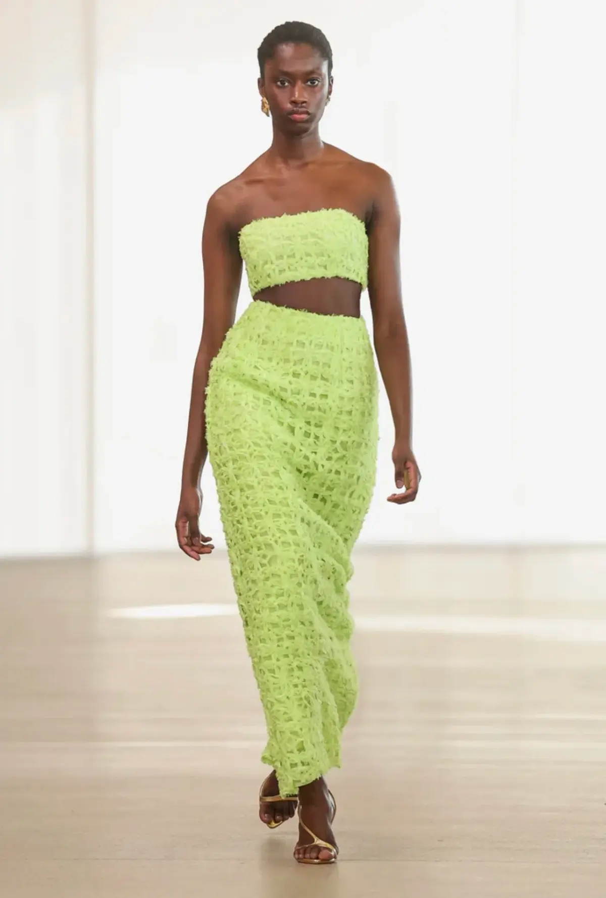 AJE Quintette Textured Midi Skirt & Quintette Textured Bralette. Size 8 / AU 8 - Image 3