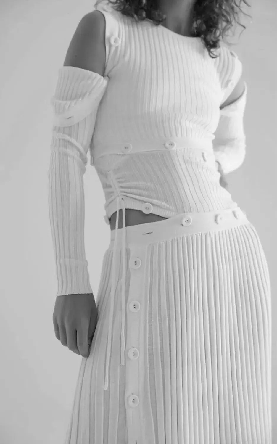 Christopher Esber Deconstruct Dress White - Image 2