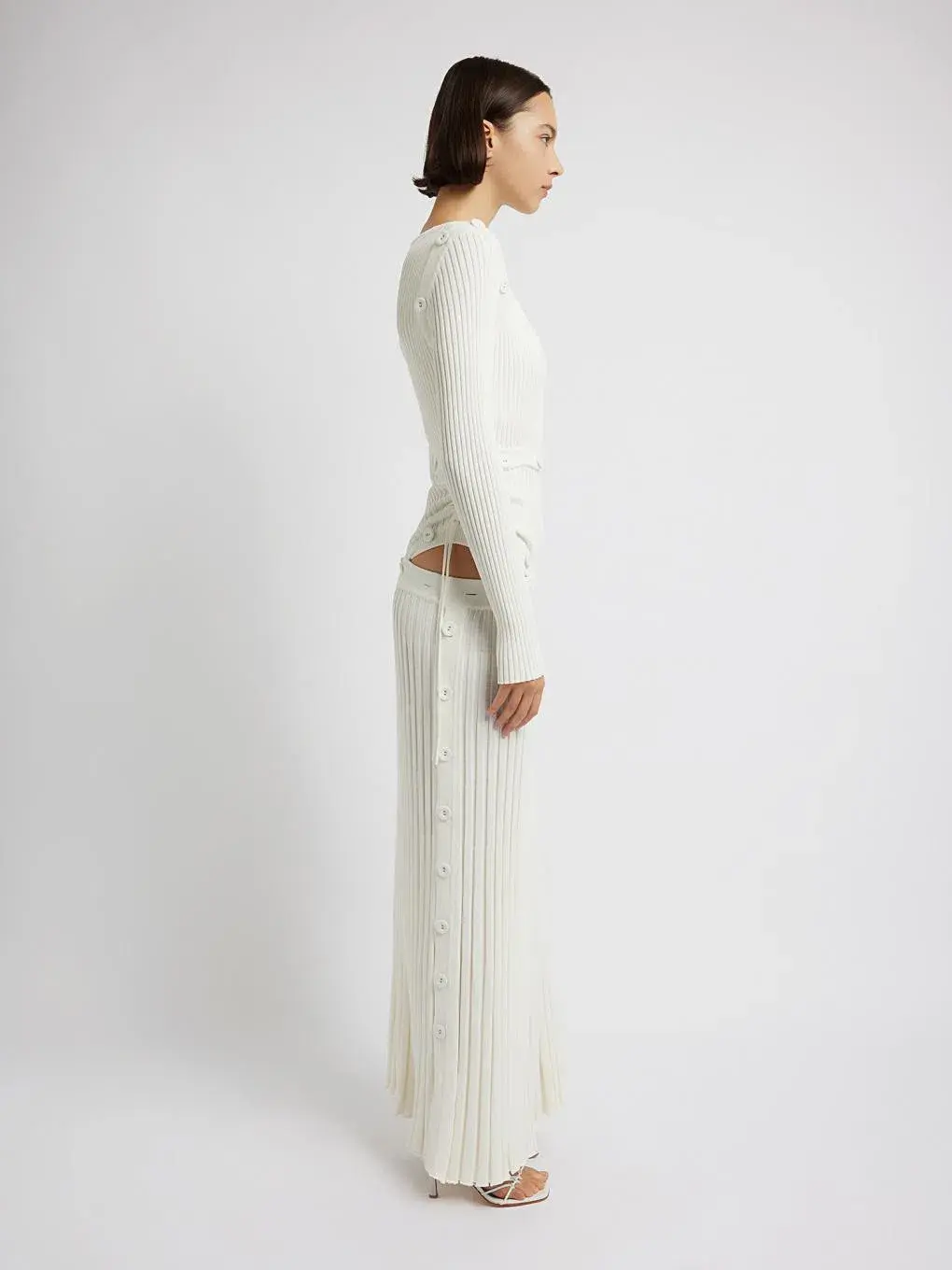 Christopher Esber Deconstruct Dress White - Image 3