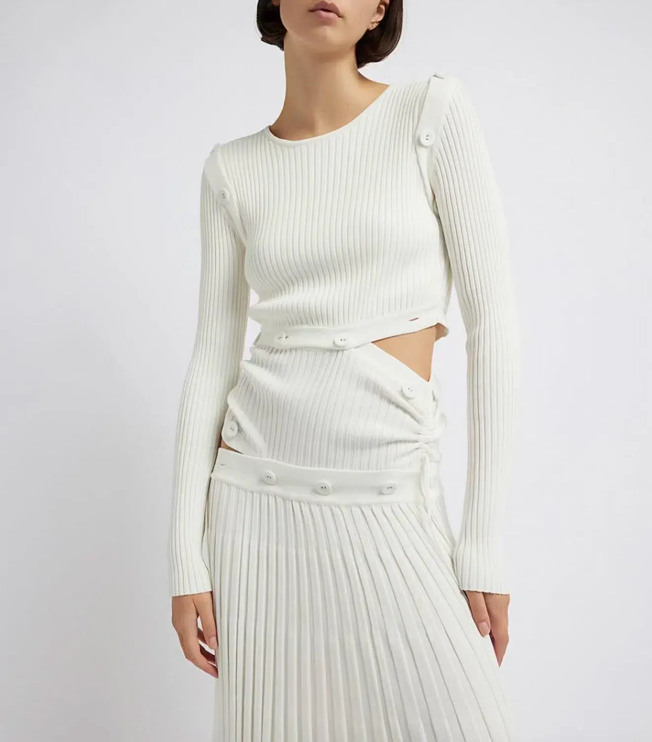Christopher Esber Deconstruct Dress White - Image 1
