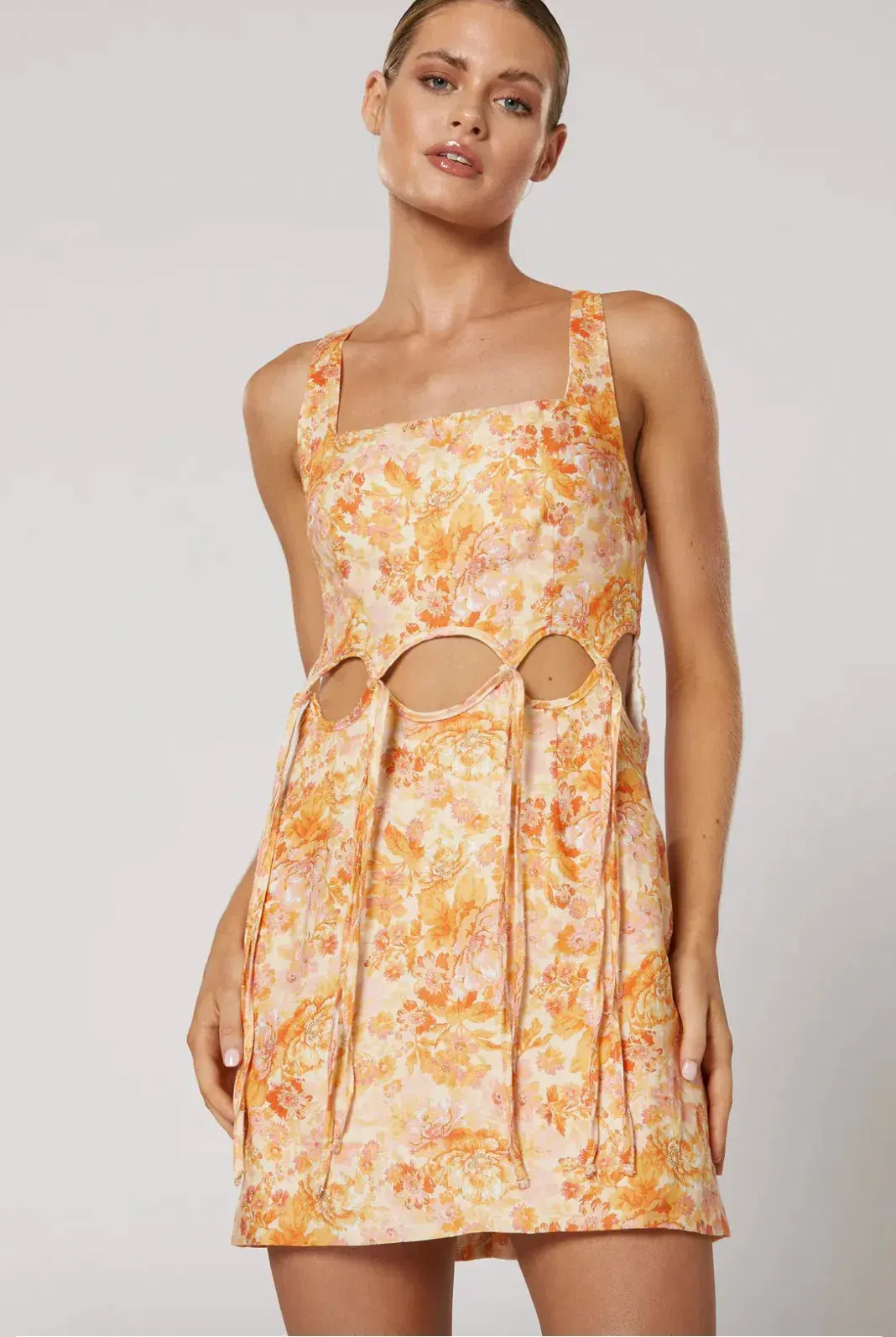 Winona Darana Tie Dress Floral Size 8 - Image 2