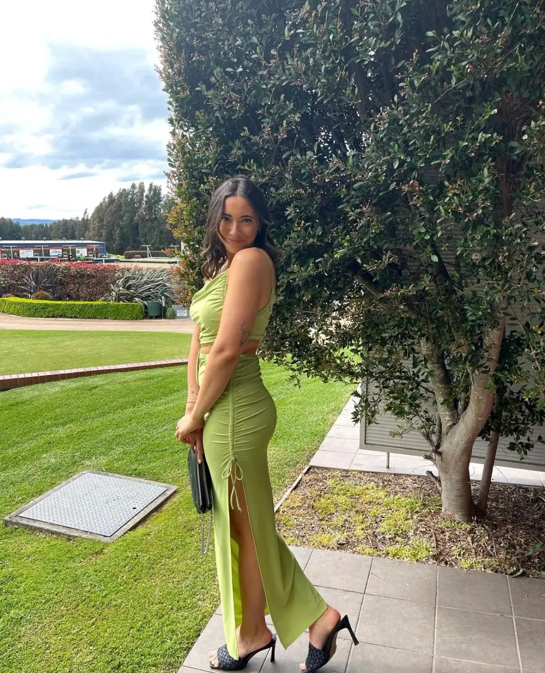 Bec & Bridge Dilkon Maxi Dress in Lime Green Size 10 for rent on The Volte - main image