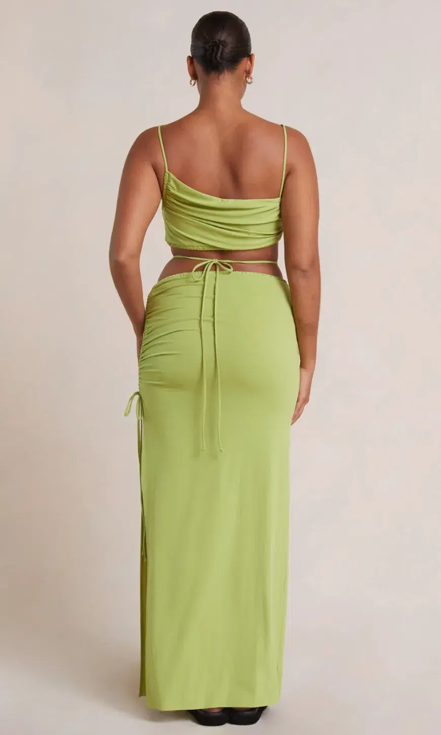 Bec & Bridge Dilkon Maxi Dress in Lime Green Size 10 - Image 3