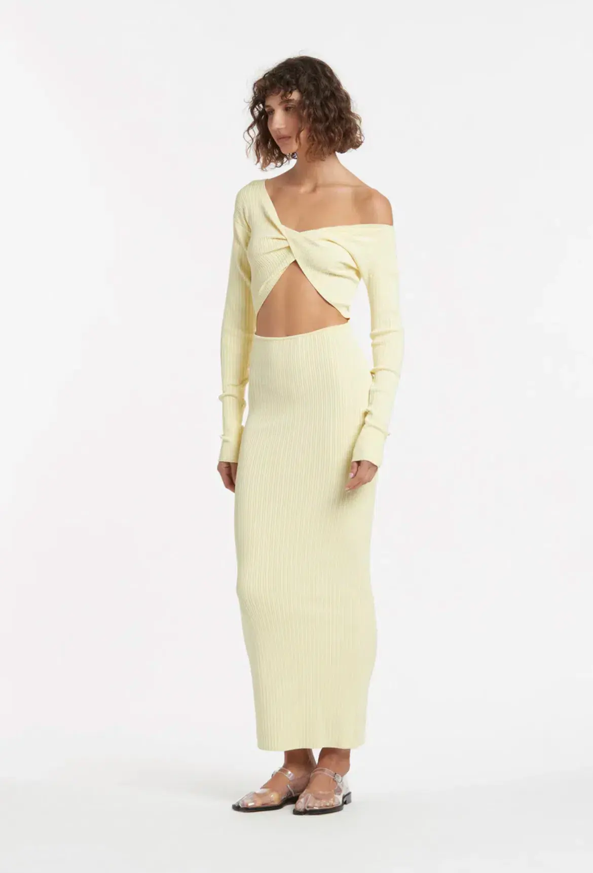 Sir The Label Kelvin Dress Lemon Yellow Size 3 /AU 12 - Image 1
