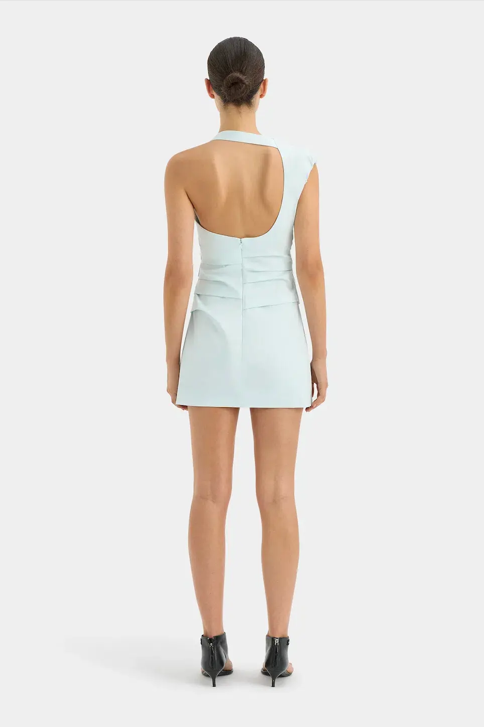 Sir The Label Azul Gathered Mini Dress Ice Blue Size 1 / AU 8 - Image 5