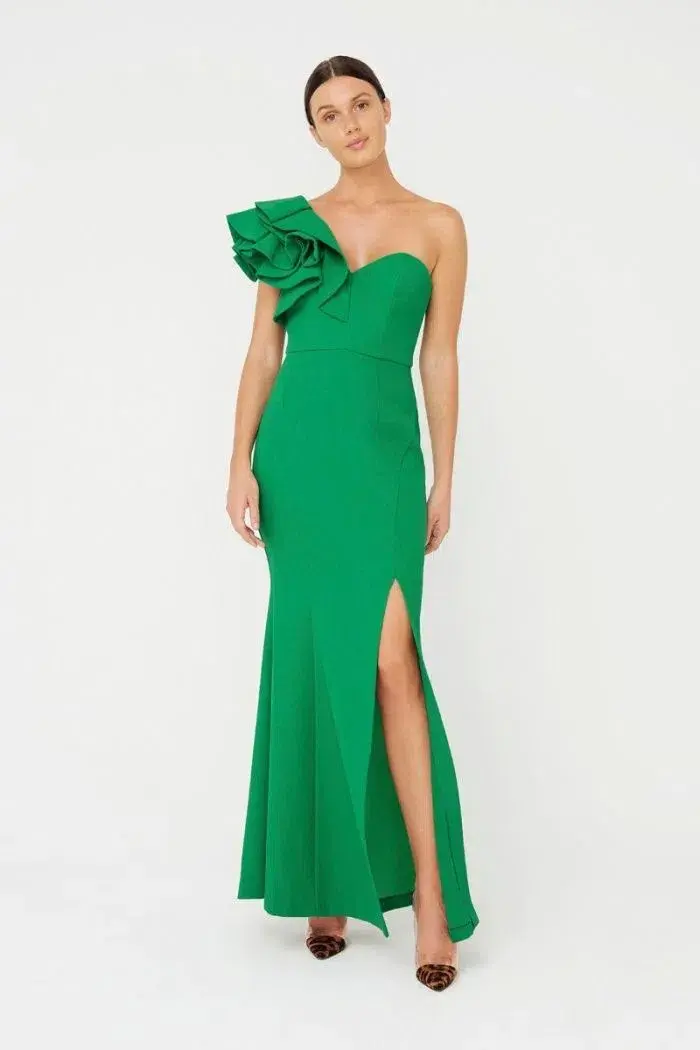 Sheike High Society Maxi Dress Green Size 8 - Image 1