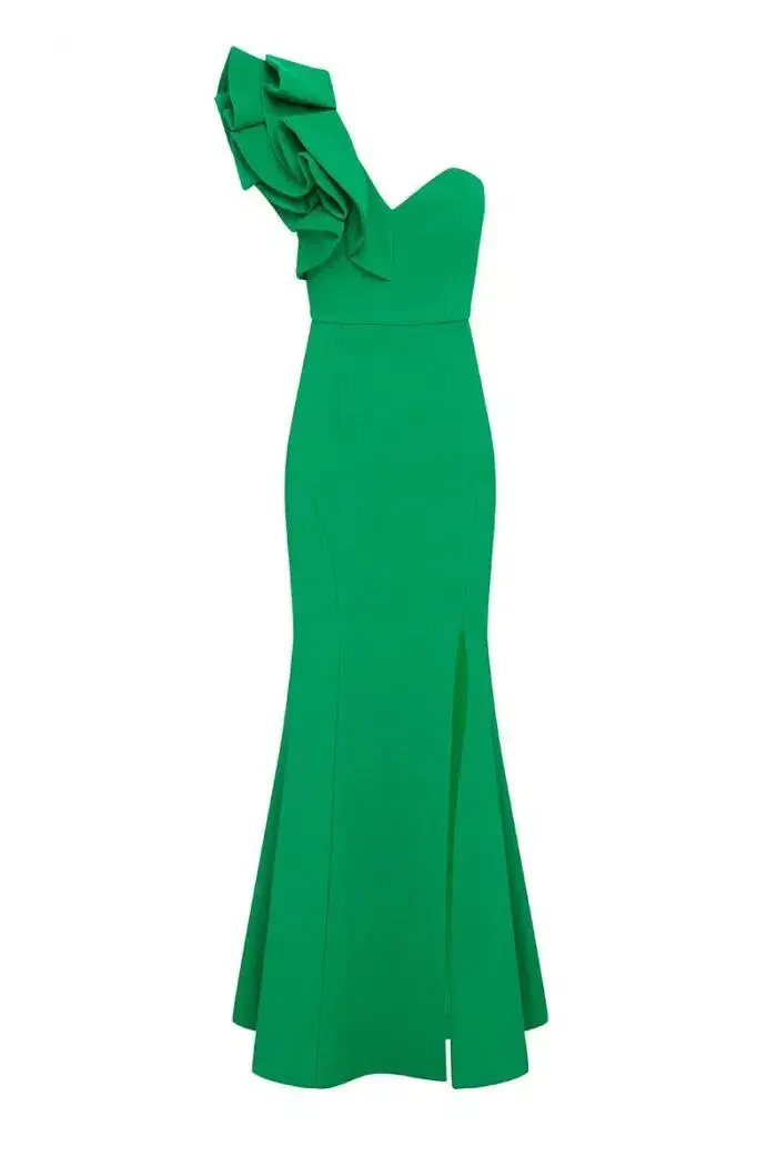 Sheike High Society Maxi Dress Green Size 8 - Image 2