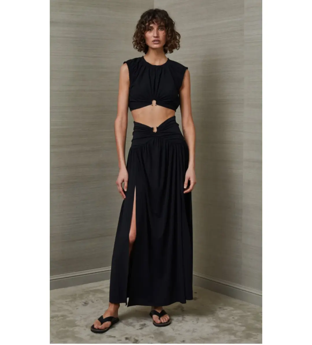 Bec & Bridge Minx Top And Skirt Set Black Size 8 for rent on The Volte - main image