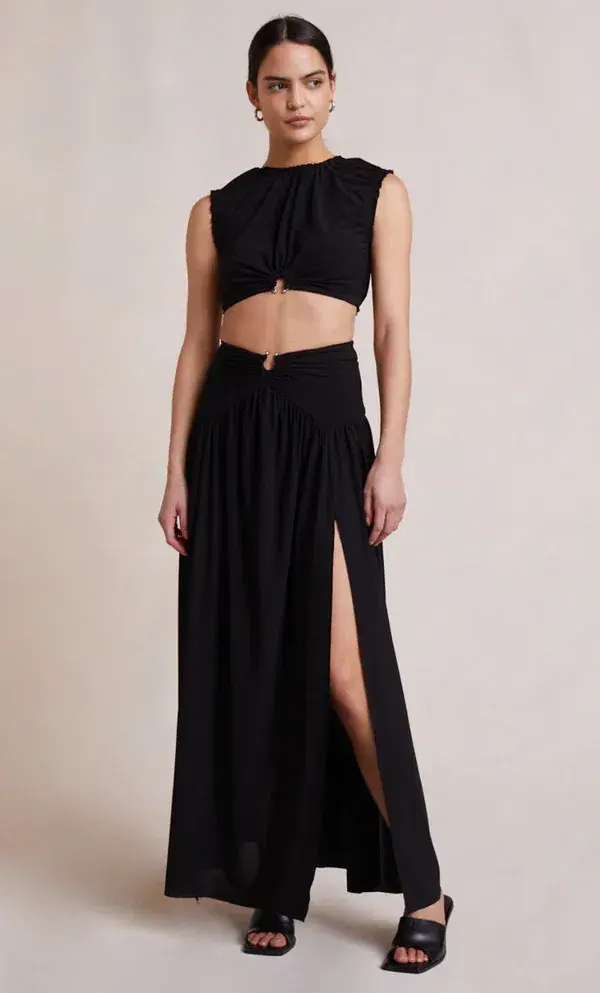 Bec & Bridge Minx Top And Skirt Set Black Size 8 for rent on The Volte - main image