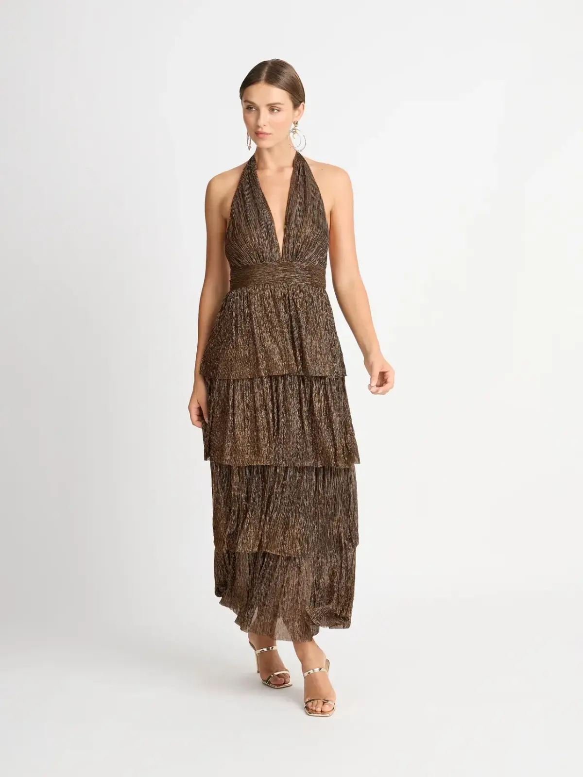 Sheike Galaxy Dress Bronze Size 6  - Image 2