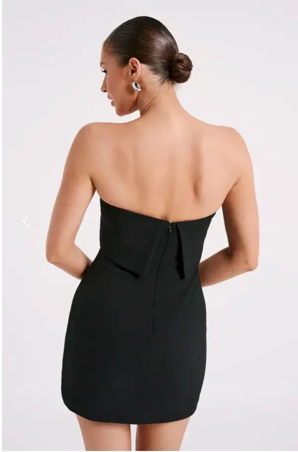 MESHKI Mariska Strapless Mini Dress Black  Size XS / AU 6 for rent on The Volte - main image