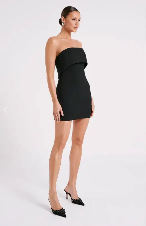 MESHKI Mariska Strapless Mini Dress Black  Size XS / AU 6 for rent on The Volte - main image
