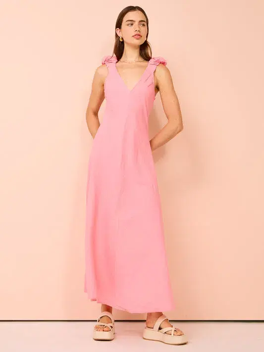 Kinney Paloma Dress In Coral Size L/Au 12  - Image 2