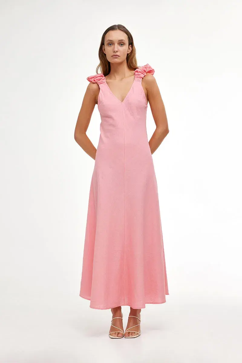 Kinney Paloma Dress In Coral Size L/Au 12  - Image 1